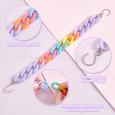 Акриловая цепочка для украшения обуви FIND-AB00041-1