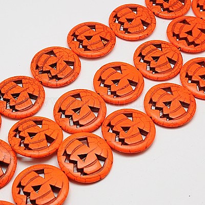 Синтетические бирюзовые бусины X-TURQ-G115-25mm-08-1