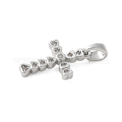 Латунные микро проложить кубического циркония подвески KK-U056-50P-1