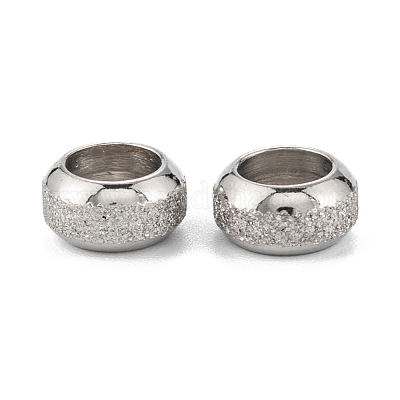 Не тускнеющие матовые европейские бусины из нержавеющей стали 201 X-STAS-B020-13P-1