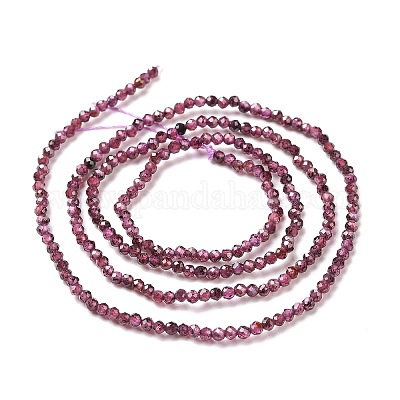 Гранат природный бисер нитей X-G-O186-D01-A-1