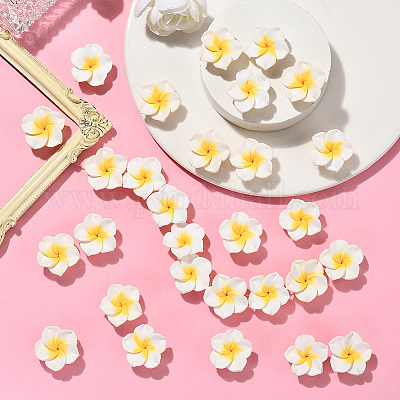 48шт бусины из полимерной глины ручной работы CLAY-SC0002-47-1