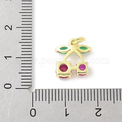 Латунные микро проложить кубического циркония подвески KK-Z101-06G-03-1