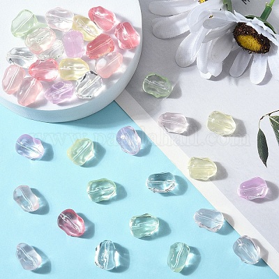 50 шт. Прозрачные стеклянные бусины&nbsp;GLAA-YW0004-83A-1