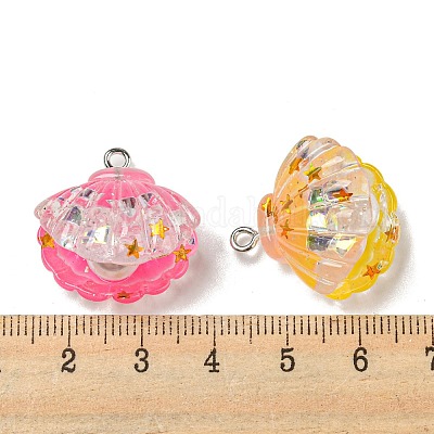 Подвески из светящейся прозрачной смолы RESI-E054-03P-1