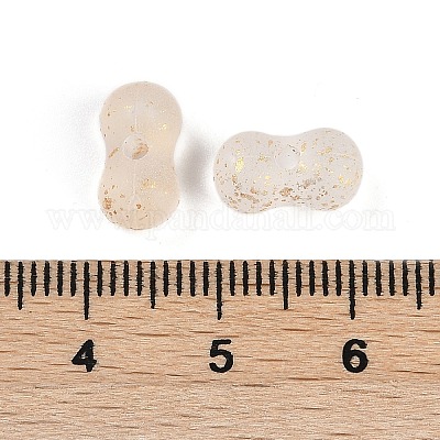 Прозрачные акриловые бусины градиентного цвета OACR-M023-02B-1