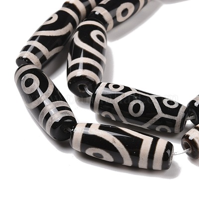 9 глаз бусины дзи натуральный агат тибетский стиль TDZI-K001-01U-1