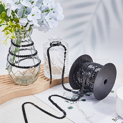 2 рулон 2-х цветных пластиковых бусин с пайетками FIND-CY0001-12B-1