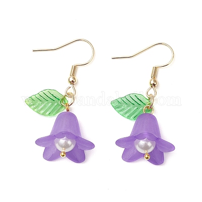 5 пара акриловых висячих сережек EJEW-JE06426-1