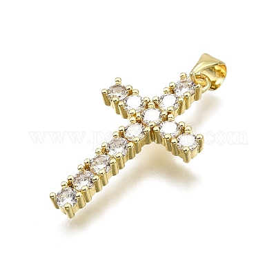 Латунные микро проложить кубического циркония подвески KK-Z100-32G-1