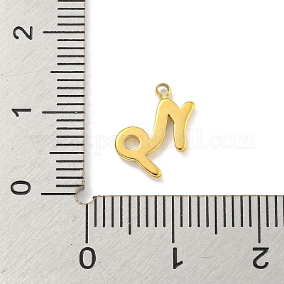 Подвески из нержавеющей стали 304 с покрытием из настоящего золота 18 карат методом вакуумного напыления PVD STAS-L278-002G-10-1