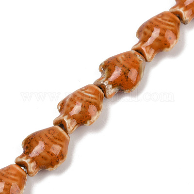 Фарфора ручной работы бисер нитей PORC-P030-01A-07-1