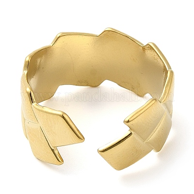 Кольцо-манжета из нержавеющей стали 304 в форме ромба для женщин RJEW-I098-24G-1