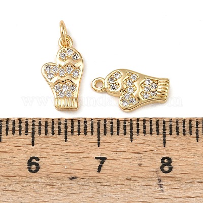 Латунные микро проложить кубического циркония подвески KK-L255-18G-06-1