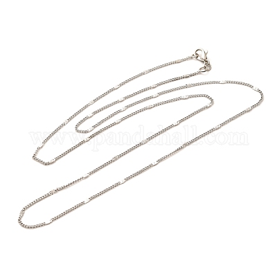 2 мм стойка покрытие латунь витая цепь ожерелья для женщин мужчин MAK-L044-61P-1