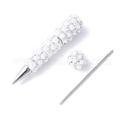 Ручка из сплава с бусинами AJEW-A066-04C-1