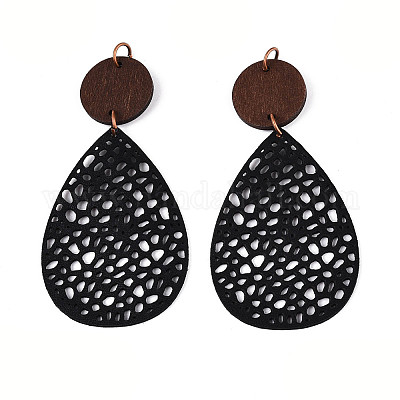 Подвески из кожи в форме капли FIND-N007-02B-03-1