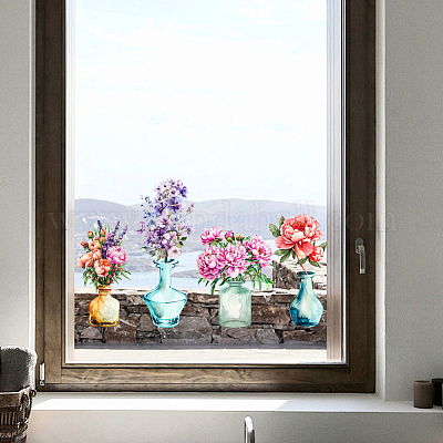 Статические наклейки на окна из пвх AJEW-WH0583-005-1