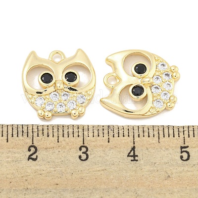 Латунные микропроволочные кубические циркониевые подвески KK-S386-36G-1