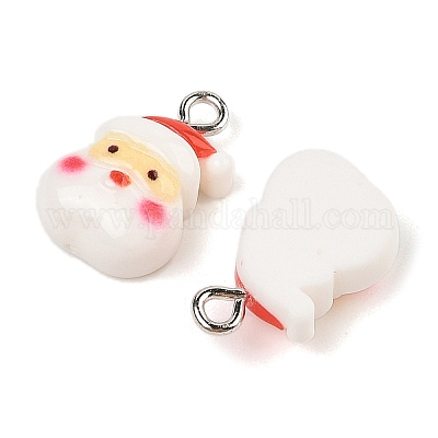 Подвески из непрозрачной смолы на рождественскую тематику RESI-S08-02I-1