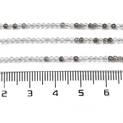 Прозрачные стеклянные бусины GLAA-H027-01F-1