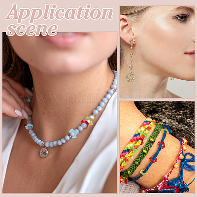 100 шт. непрозрачные акриловые бусины для выпечки&nbsp;OACR-ME0001-29-1