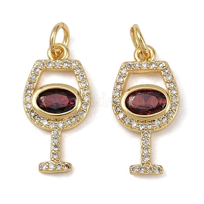 Латунные микро проложить кубического циркония подвески KK-I358-075G-1