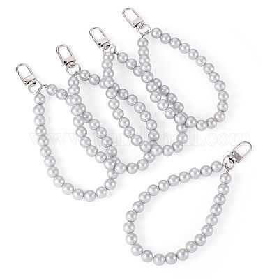 5шт. пластиковая круглая подвеска из бусин HJEW-TAC0059-1