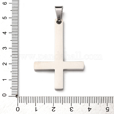 Подвески в виде перевернутого креста из нержавеющей стали 304 STAS-F323-10P-1