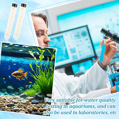 Стеклянные пробирки со шкалой&nbsp;AJEW-WH0752-492-1