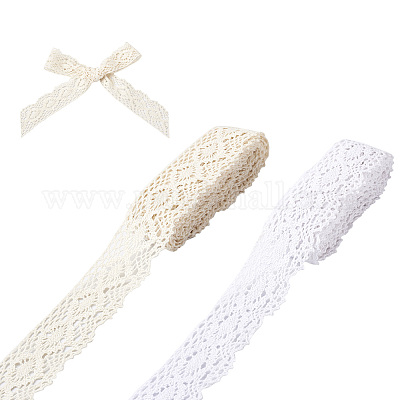 2 рулон 2-х видов хлопчатобумажной ажурной ленты WCOR-MP0001-01-1