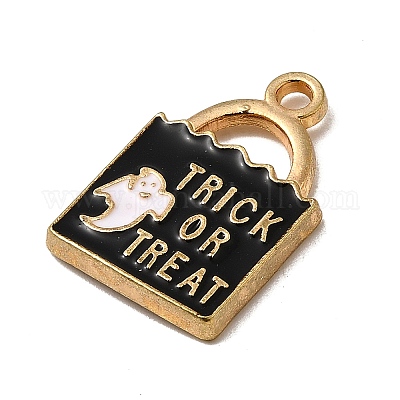 12шт хэллоуин тема сплава эмаль подвески ENAM-G231-01G-1