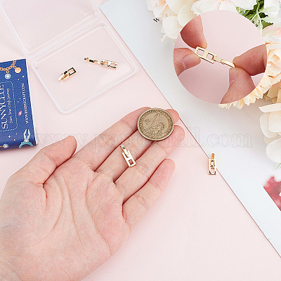 6 шт. латунные раскладывающиеся застежки KK-SC0005-46-1