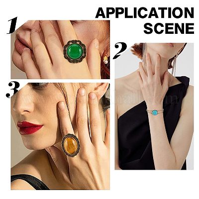 Набор для самостоятельного изготовления комплекта украшений из смешанных натуральных камней DIY-SC0018-22-1