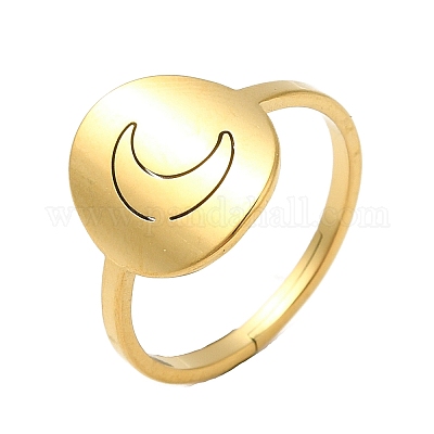 Регулируемые кольца из нержавеющей стали 304 RJEW-K245-50G-1