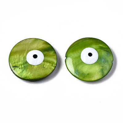 Бусины из натуральных пресноводных ракушек SHEL-N003-09-1