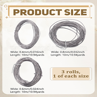 30м 3 стиля круглый 304 нержавеющая стальная проволока TWIR-LP0001-16-1