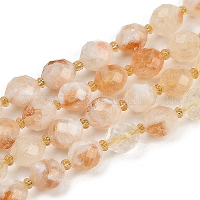 Природный желтый кварц нитей бисера&nbsp;G-N342-149I-22-1