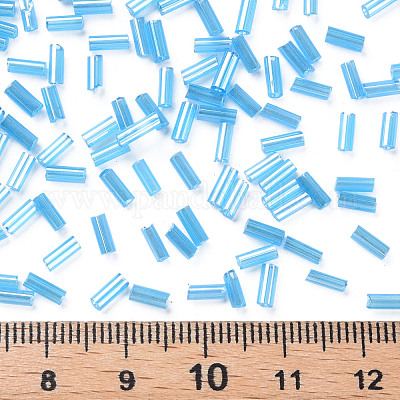 Прозрачные цвета блестящие стеклянные бусины из стекляруса SEED-N005-001-A08-1