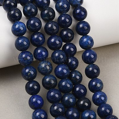 Окрашенные класс А естественные ляпис-лазури бисер пряди&nbsp;GSR8mmC123-1