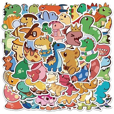 50 шт. наклейки из ПВХ с изображением динозавра STIC-E006-04-1