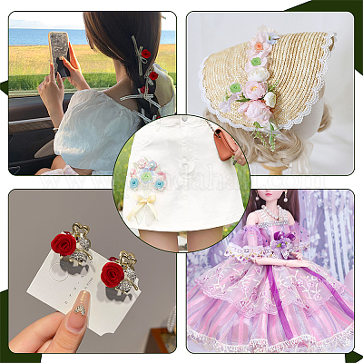 440 шт. 22-х стильные полиэстеровые розы DIY-NB0008-25-1