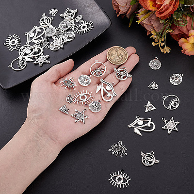 Ahademaker 110шт 11 стильных подвесных оправы из сплава со стразами FIND-GA0006-99AS-1