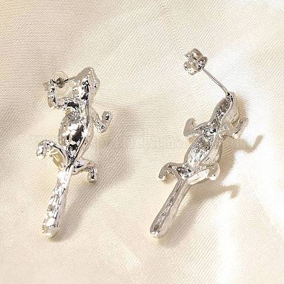 Латунь серьги EJEW-B118-02P-1