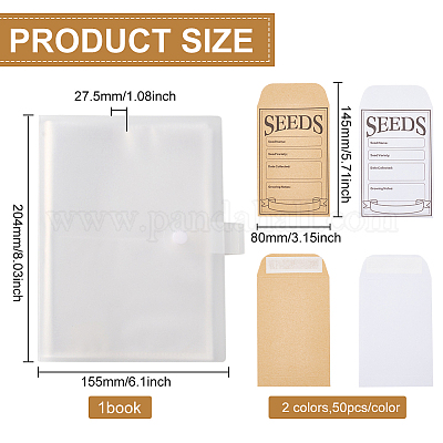 Карманный органайзер для хранения семян своими руками набор для изготовления папки AJEW-BC0006-63-1