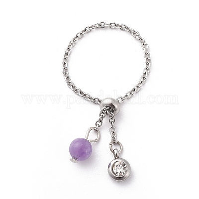 Регулируемые кольца для пальцев из нержавеющей стали 304 RJEW-JR00281-1