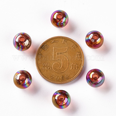 Прозрачные акриловые бусины MACR-S370-B8mm-765-1