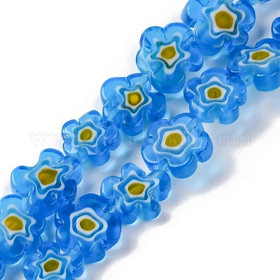 Ручной работы millefiori стеклянные бусины нитки LAMP-G164-03C-1