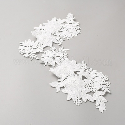 Полиэстер со стразами приутюжить/пришить заплатки PATC-WH20002-02B-1