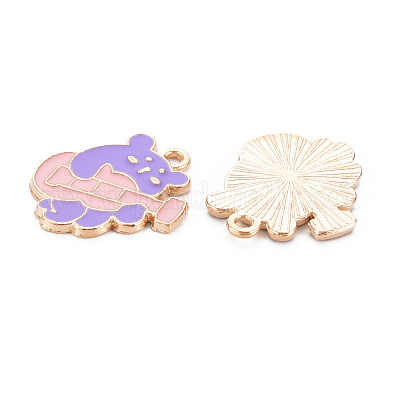 Подвески из эмали и сплава ENAM-N054-65A-NR-1